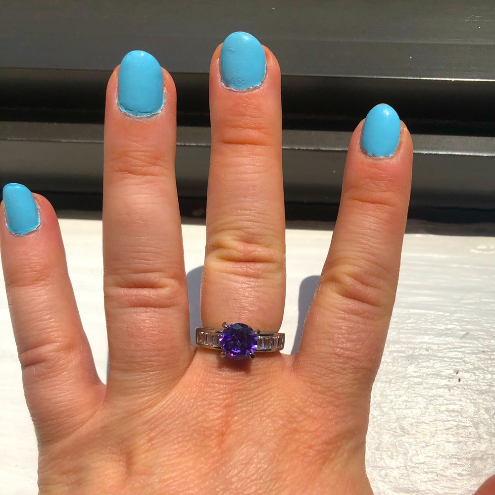 Purple gem ring